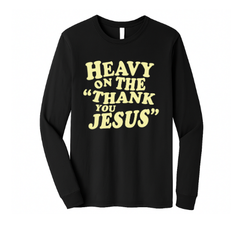 Crewneck Sweatshirt - Thank You Jesus (Black)