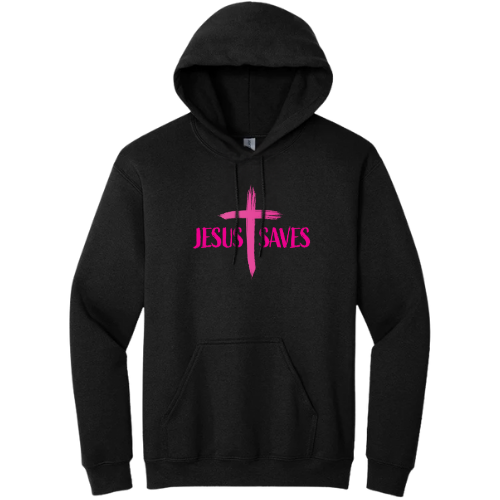Hooded Sweatshirt - Jesus Saves (cruss)