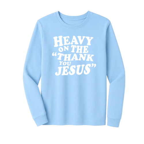 Crewneck Sweatshirt - Thank You Jesus (Blue)