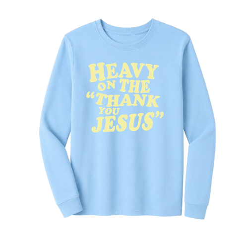 Crewneck Sweatshirt - Thank You Jesus (Blue)