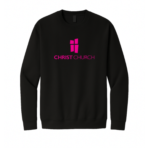Crewneck Sweatshirt - Christ Church Big Logo (Black)