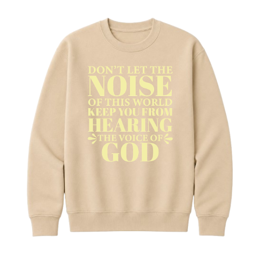 Crewneck Sweatshirt - Voice of God (Sand)