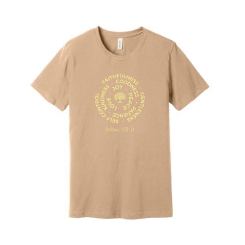 Unisex Jersey Short Sleeve Tee. Fruit of the Spirit (Sad)