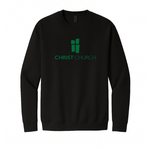 Crewneck Sweatshirt - Christ Church Big Logo (Black)