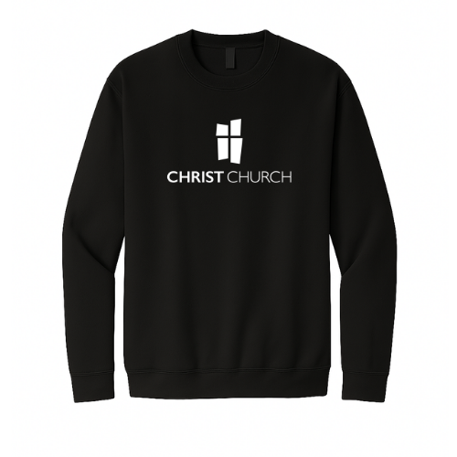 Crewneck Sweatshirt - Christ Church Big Logo (Black)