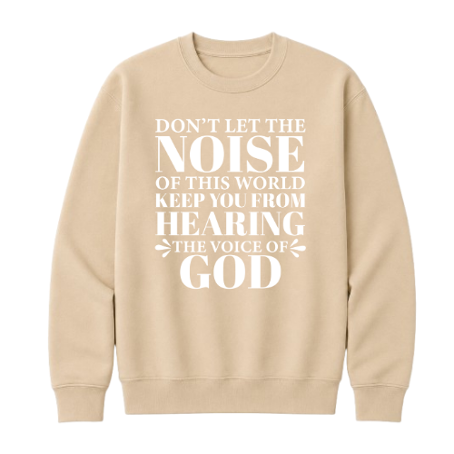 Crewneck Sweatshirt - Voice of God (Sand)
