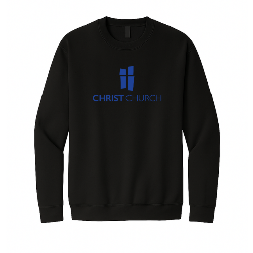 Crewneck Sweatshirt - Christ Church Big Logo (Black)
