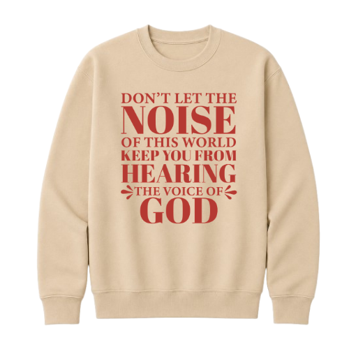 Crewneck Sweatshirt - Voice of God (Sand)