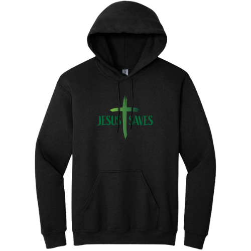 Hooded Sweatshirt - Jesus Saves (cruss)