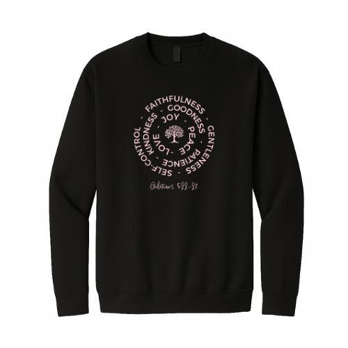 Crewneck Sweatshirt - Fruit of the Spirit (Black)