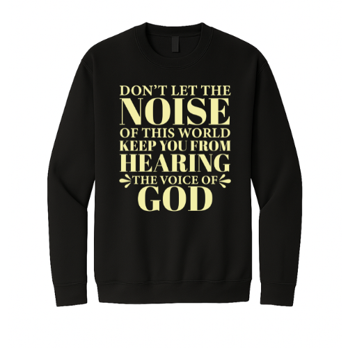 Crewneck Sweatshirt - Voice of God (Black)
