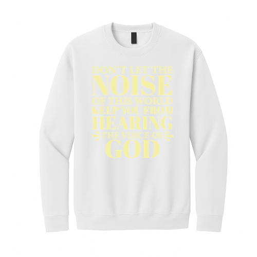 Crewneck Sweatshirt - Voice of God (White)