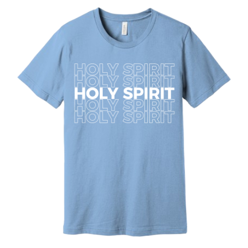 Unisex Jersey Short Sleeve Tee. Holy Spirit (Sky Blue)