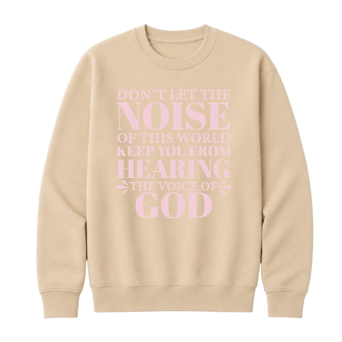 Crewneck Sweatshirt - Voice of God (Sand)