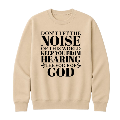 Crewneck Sweatshirt - Voice of God (Sand)