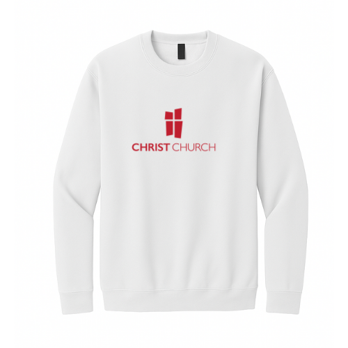 Crewneck Sweatshirt - Christ Church Big Logo (White)