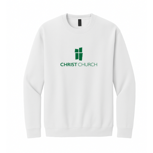Crewneck Sweatshirt - Christ Church Big Logo (White)