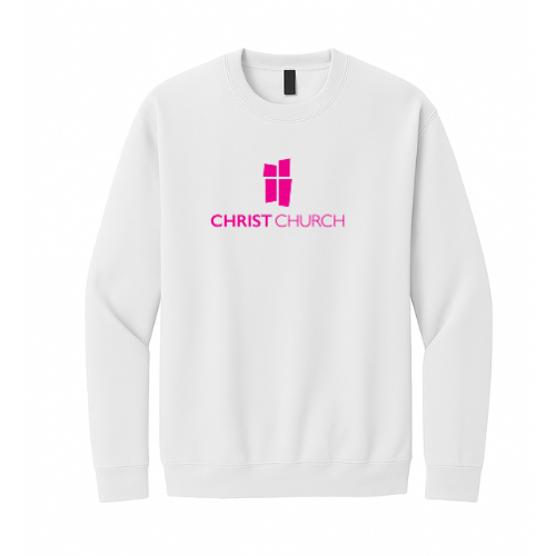 Crewneck Sweatshirt - Christ Church Big Logo (White)