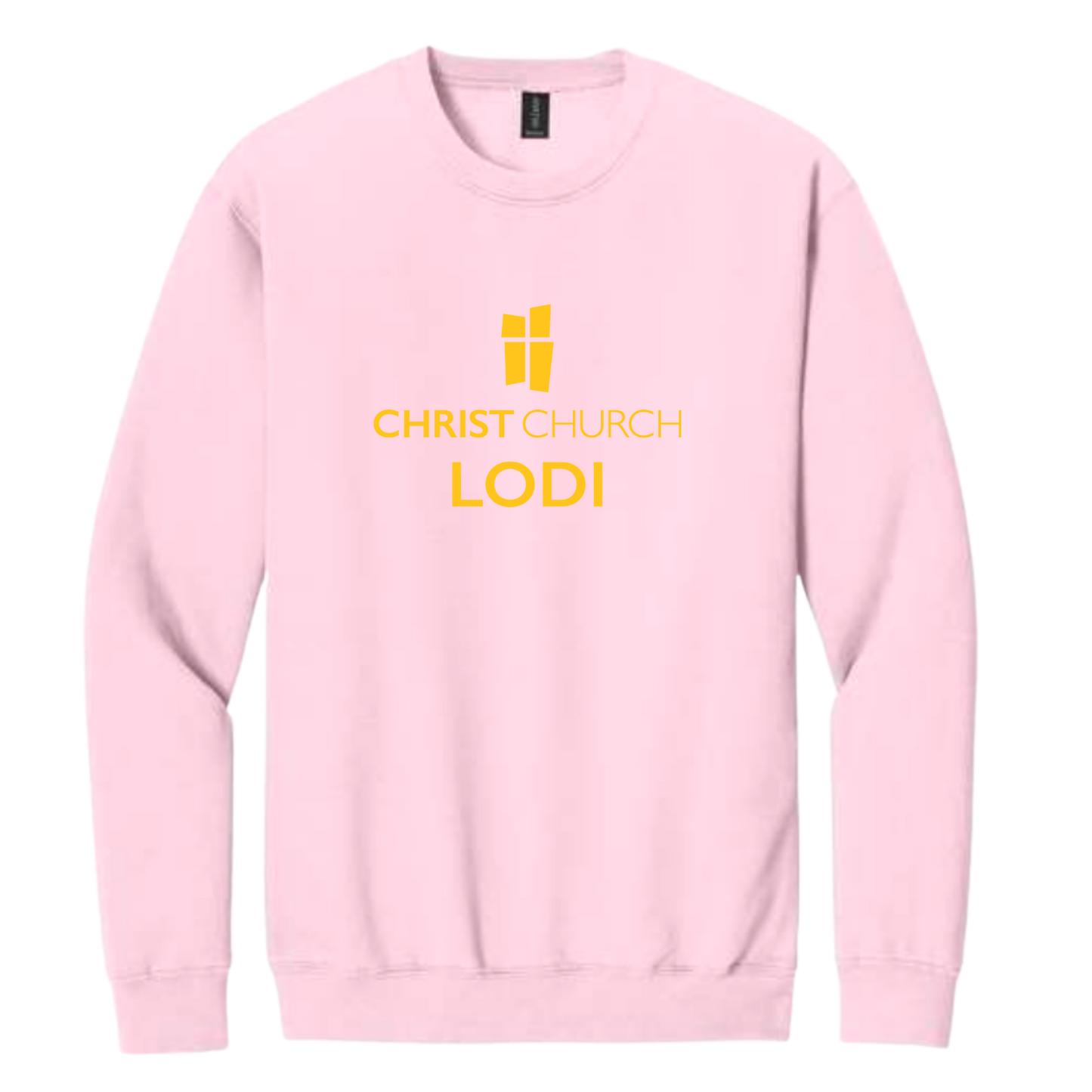 Crewneck Sweatshirt - Christ Church Lodi (Pink)