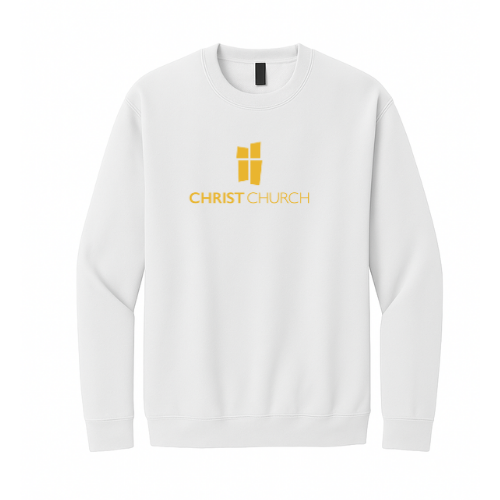 Crewneck Sweatshirt - Christ Church Big Logo (White)