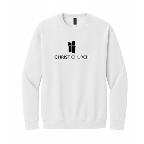 Crewneck Sweatshirt - Christ Church Big Logo (White)