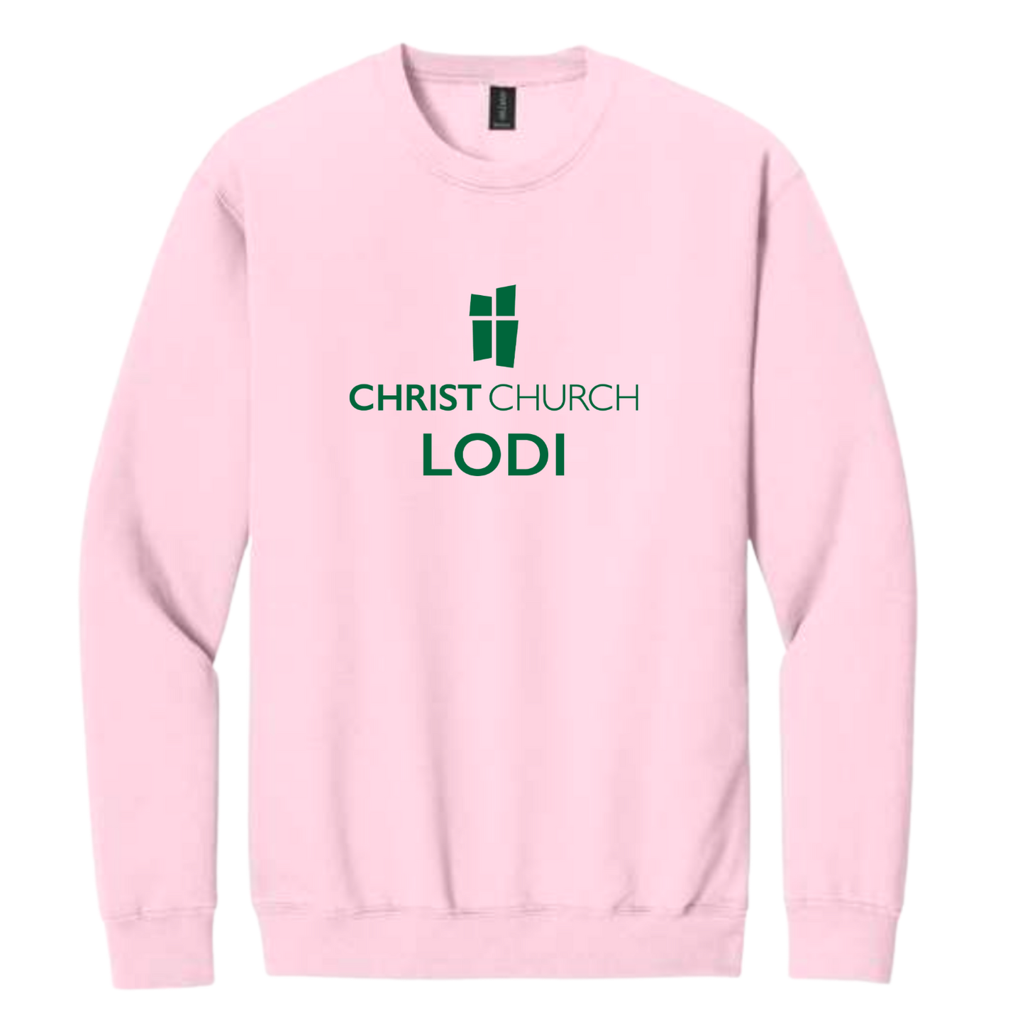 Crewneck Sweatshirt - Christ Church Lodi (Pink)