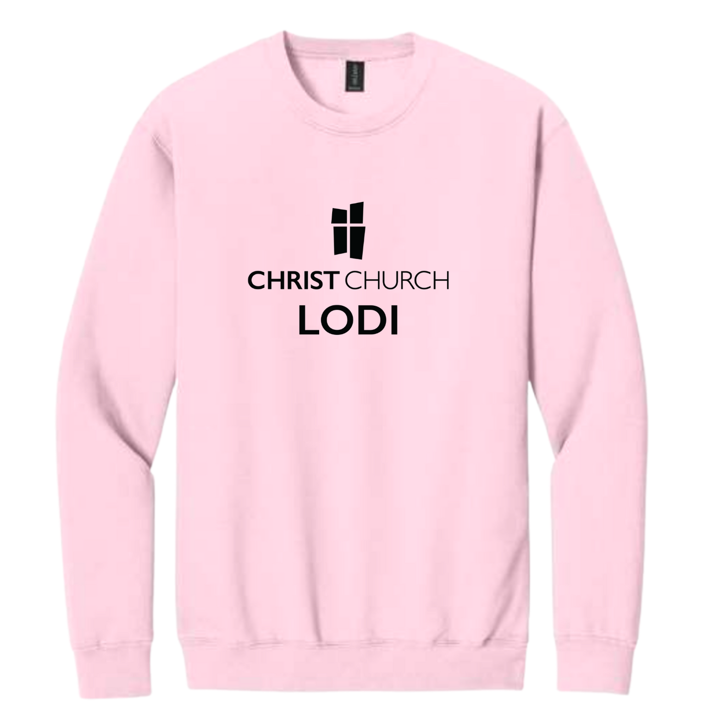 Crewneck Sweatshirt - Christ Church Lodi (Pink)
