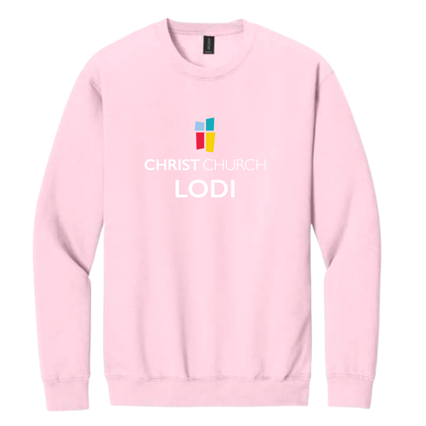 Crewneck Sweatshirt - Christ Church Lodi (Pink)