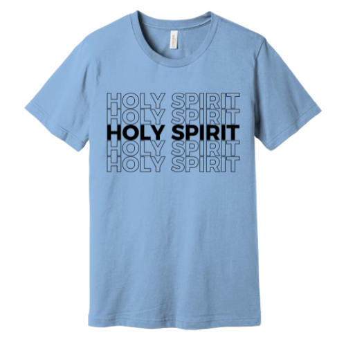 Unisex Jersey Short Sleeve Tee. Holy Spirit (Sky Blue)