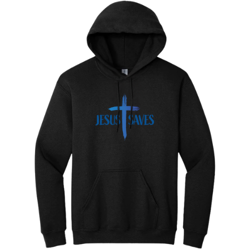 Hooded Sweatshirt - Jesus Saves (cruss)