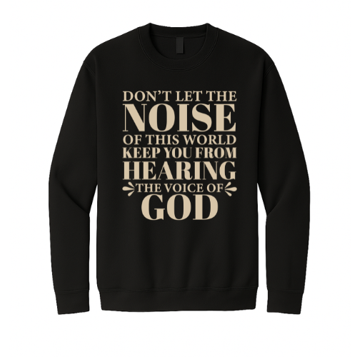 Crewneck Sweatshirt - Voice of God (Black)