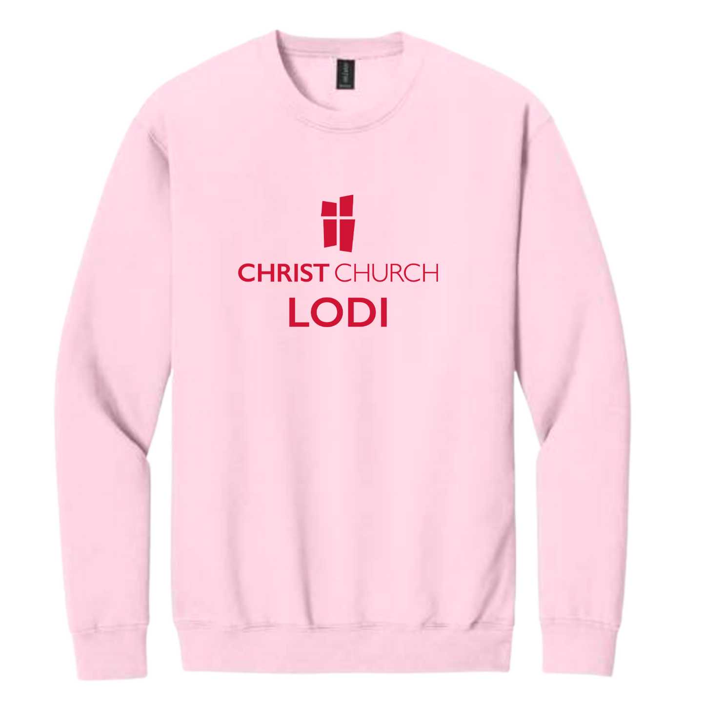 Crewneck Sweatshirt - Christ Church Lodi (Pink)