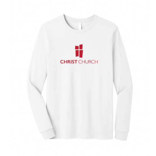 Unisex Jersey Long Sleeve Tee  White- Christ Church