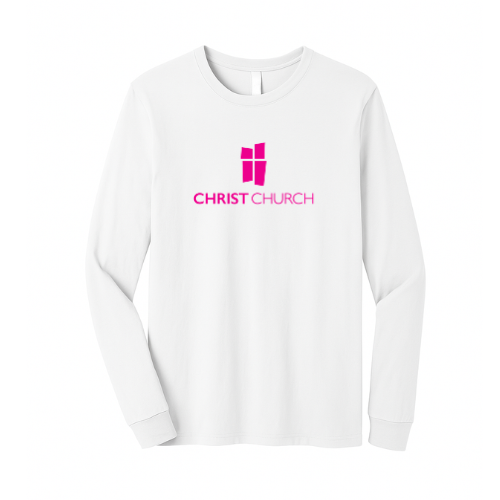 Unisex Jersey Long Sleeve Tee  White- Christ Church
