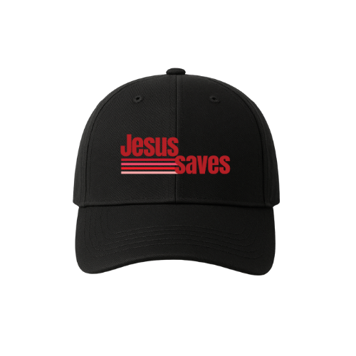 Dads Hat - Jesus Saves (line)