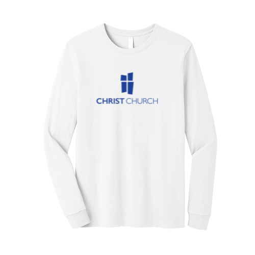 Unisex Jersey Long Sleeve Tee  White- Christ Church
