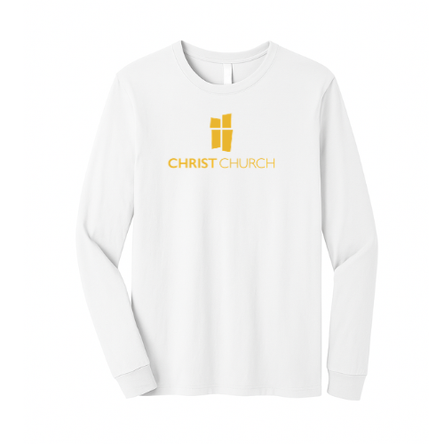 Unisex Jersey Long Sleeve Tee  White- Christ Church