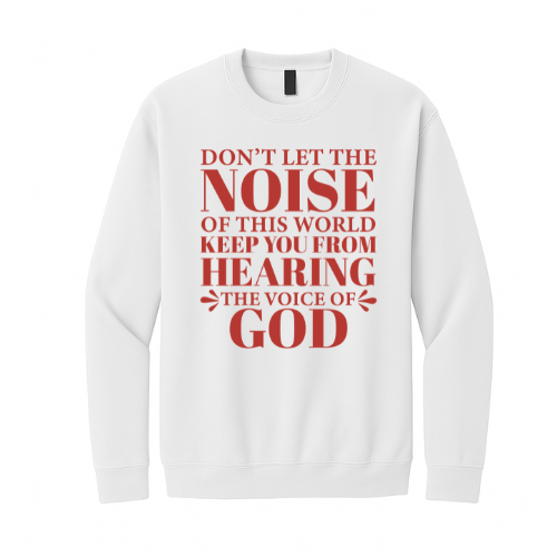 Crewneck Sweatshirt - Voice of God (White)