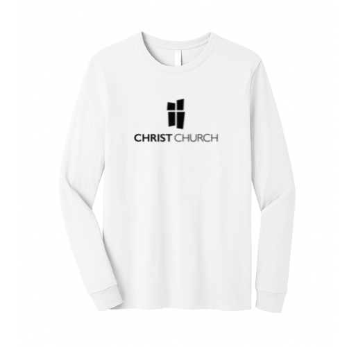 Unisex Jersey Long Sleeve Tee  White- Christ Church
