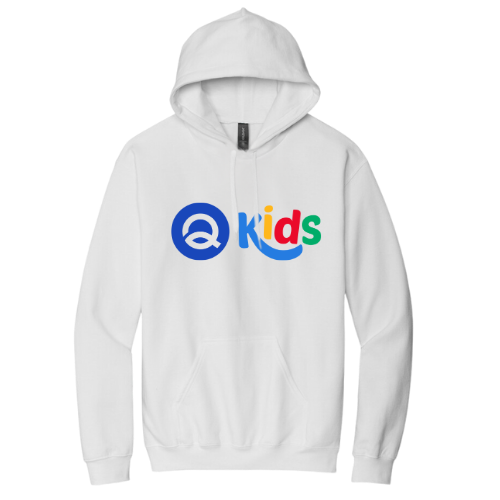 Hooded Sweatshirt - Qkids (White)