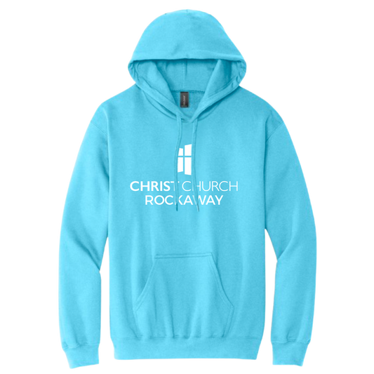 Hooded Sweatshirt - Christ Church Logo Rockaway (Sky blue)