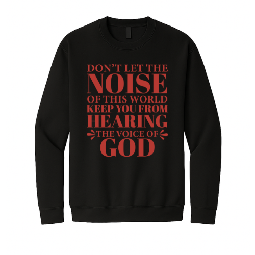 Crewneck Sweatshirt - Voice of God (Black)