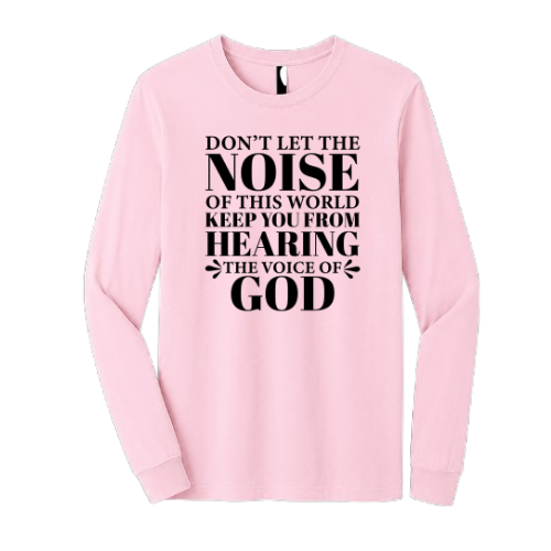 Unisex Jersey Long Sleeve Tee - Voiced Of God (Pink)
