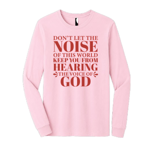 Unisex Jersey Long Sleeve Tee - Voiced Of God (Pink)