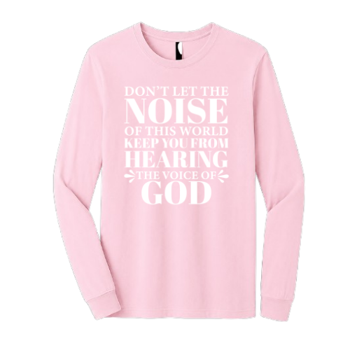 Unisex Jersey Long Sleeve Tee - Voiced Of God (Pink)