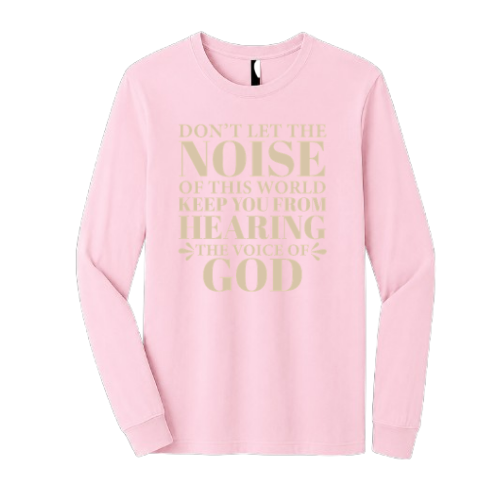 Unisex Jersey Long Sleeve Tee - Voiced Of God (Pink)