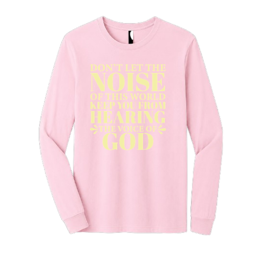 Unisex Jersey Long Sleeve Tee - Voiced Of God (Pink)