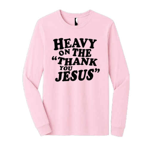Crewneck Sweatshirt - Thank You Jesus (Pink)