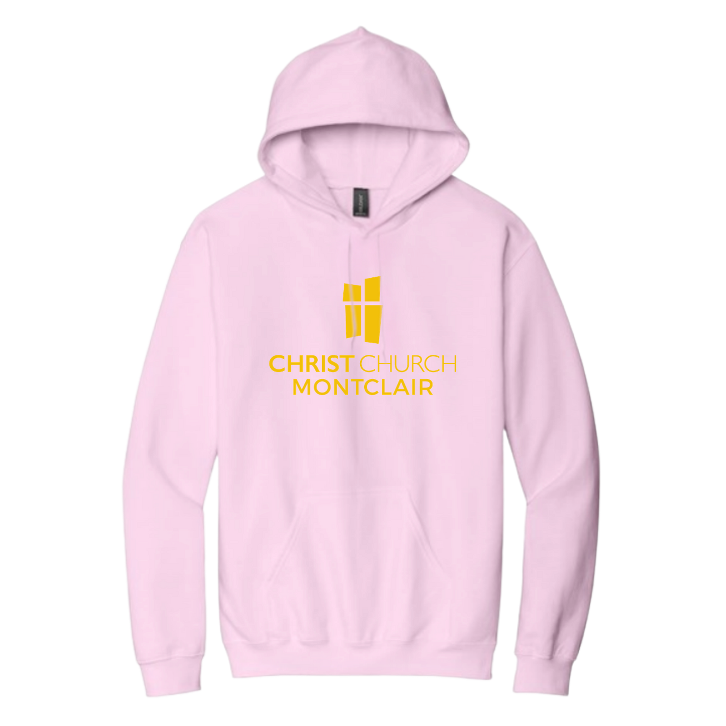 Hooded Sweatshirt - Christ Church Logo Montclair (Pink)