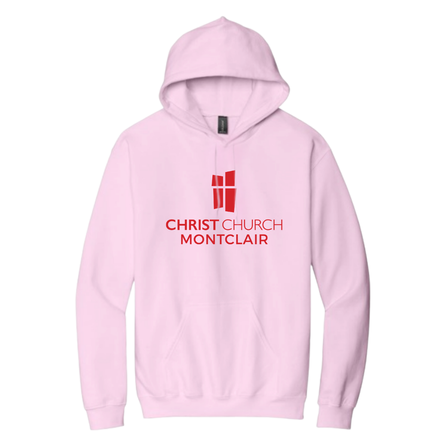 Hooded Sweatshirt - Christ Church Logo Montclair (Pink)